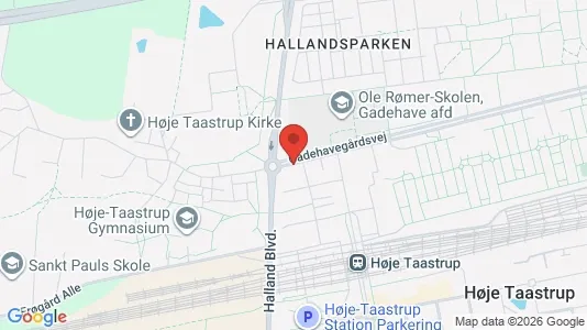 Lejligheder til leje i Taastrup - kort over placeringen
