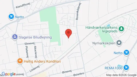 Lejligheder til leje i Slagelse - kort over placeringen