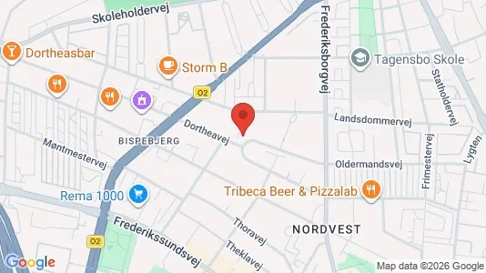 Lejligheder til leje i København NV - kort over placeringen