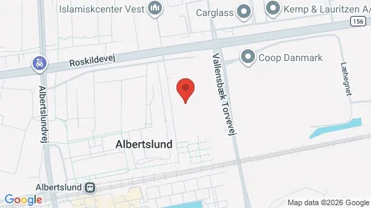 Lejligheder til leje i Albertslund - kort over placeringen