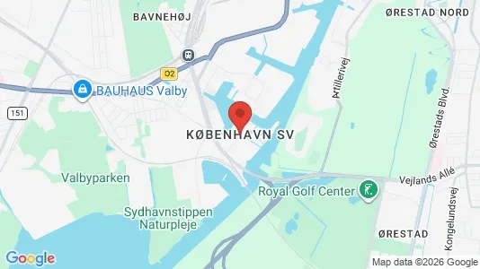 Huse til leje i København SV - kort over placeringen