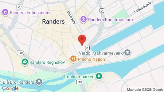 Lejligheder til leje i Randers C - kort over placeringen