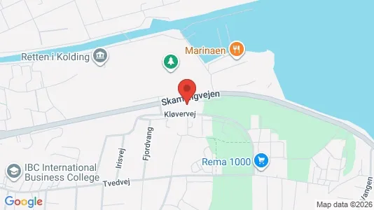 Lejligheder til leje i Kolding - kort over placeringen