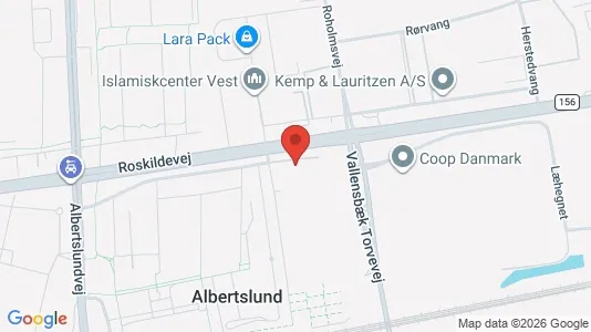Lejligheder til leje i Albertslund - kort over placeringen