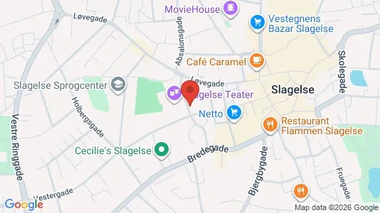 Lejligheder til leje i Slagelse - kort over placeringen