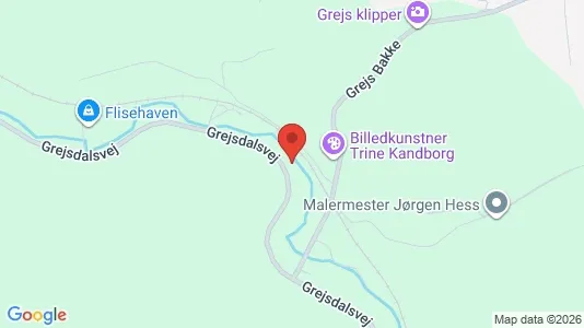 Huse til leje i Vejle Centrum - kort over placeringen