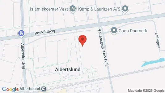 Lejligheder til leje i Albertslund - kort over placeringen