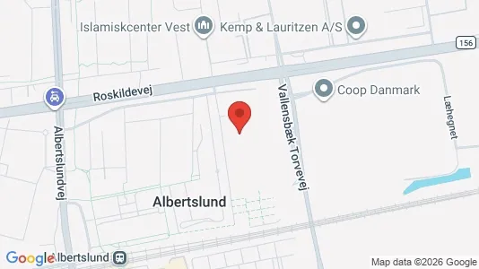 Lejligheder til leje i Albertslund - kort over placeringen