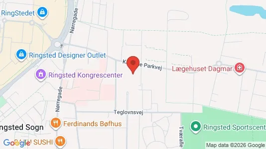 Lejligheder til leje i Ringsted - kort over placeringen