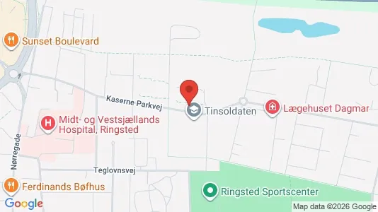 Lejligheder til leje i Ringsted - kort over placeringen