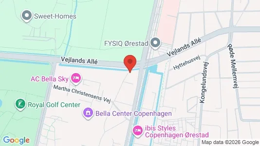 Lejligheder til leje i København S - kort over placeringen