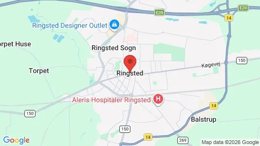 Huse til leje i Ringsted - kort over placeringen