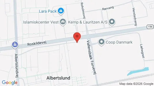 Lejligheder til leje i Albertslund - kort over placeringen