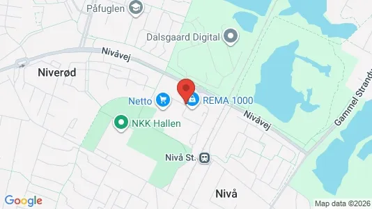 Lejligheder til leje i Nivå - kort over placeringen