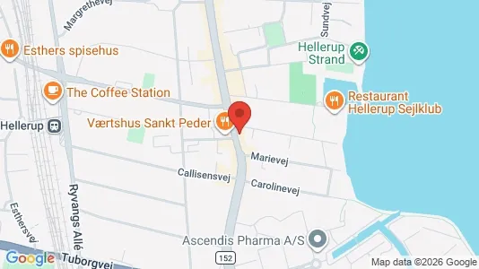 Lejligheder til leje i Hellerup - kort over placeringen