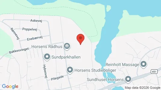 Lejligheder til leje i Horsens - kort over placeringen