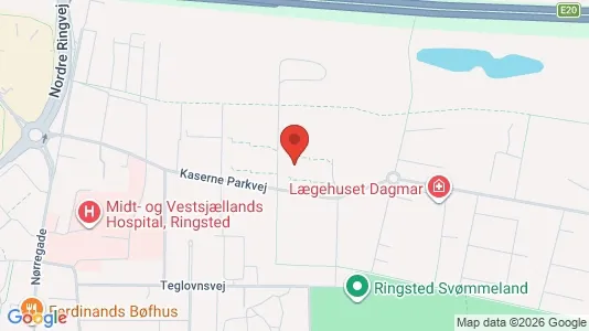 Lejligheder til leje i Ringsted - kort over placeringen