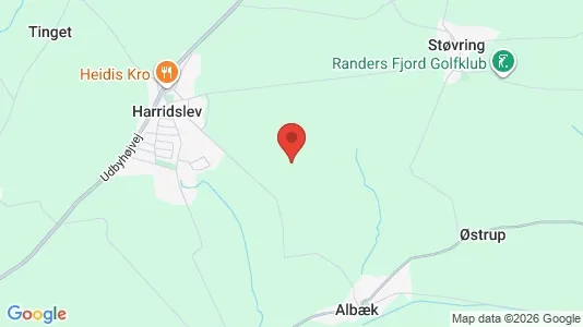 Huse til leje i Randers NØ - kort over placeringen
