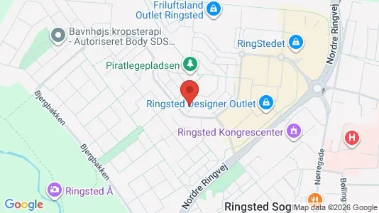 Lejligheder til leje i Ringsted - kort over placeringen