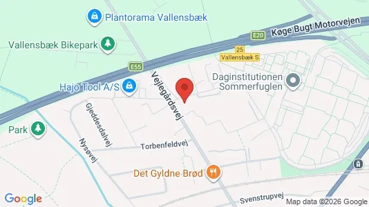 Lejligheder til leje i Vallensbæk Strand - kort over placeringen