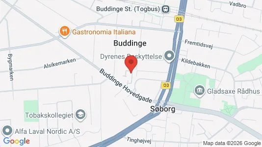 Lejligheder til leje i Søborg - kort over placeringen