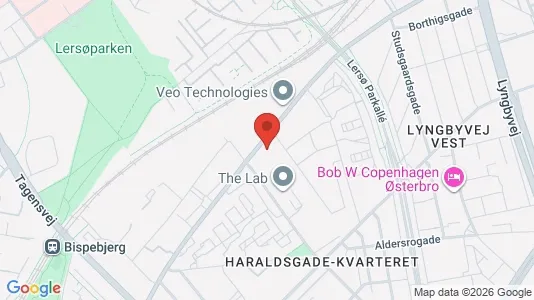 Lejligheder til leje i Nørrebro - kort over placeringen