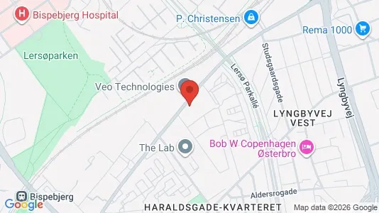 Lejligheder til leje i Nørrebro - kort over placeringen