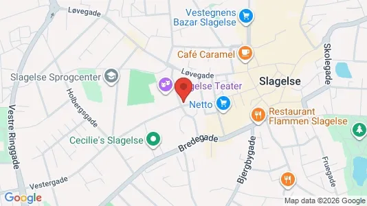 Lejligheder til leje i Slagelse - kort over placeringen