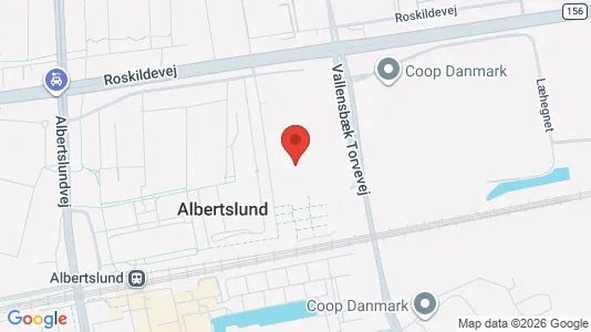 Lejligheder til leje i Albertslund - kort over placeringen
