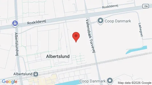 Lejligheder til leje i Albertslund - kort over placeringen