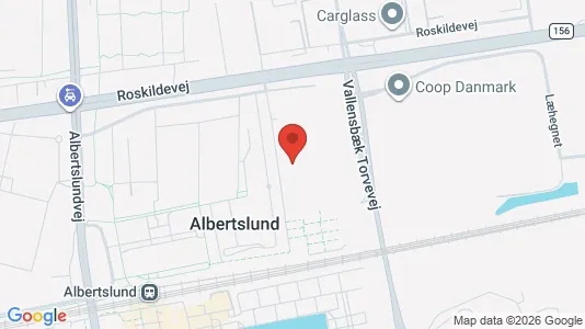 Lejligheder til leje i Albertslund - kort over placeringen