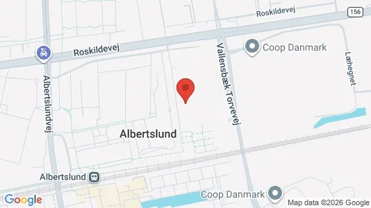 Lejligheder til leje i Albertslund - kort over placeringen