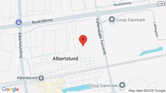 Lejligheder til leje i Albertslund - kort over placeringen