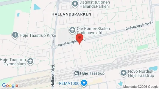 Lejligheder til leje i Taastrup - kort over placeringen