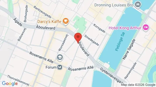 Lejligheder til leje i Frederiksberg C - kort over placeringen