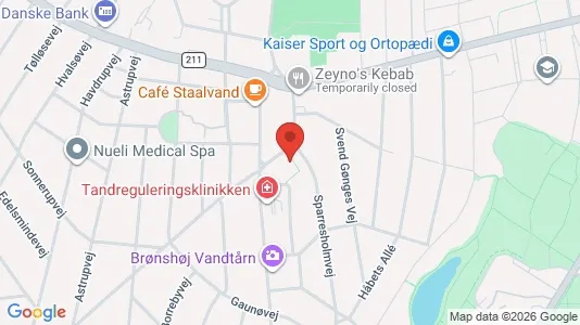 Lejligheder til leje i Brønshøj - kort over placeringen