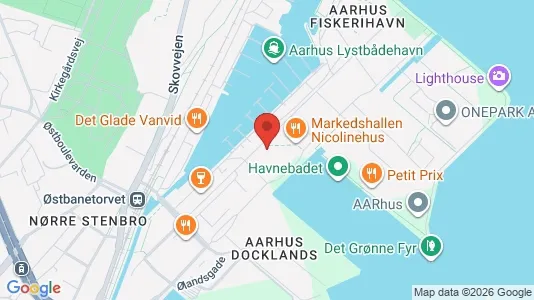 Lejligheder til leje i Århus C - kort over placeringen