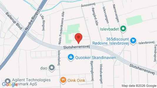 Lejligheder til leje i Rødovre - kort over placeringen
