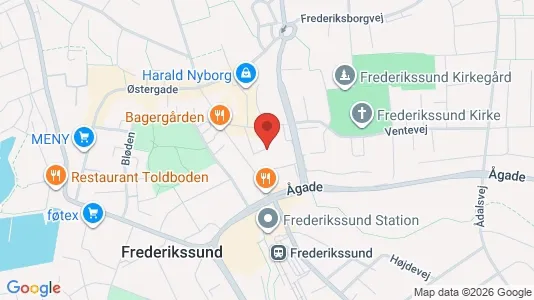 Lejligheder til leje i Frederikssund - kort over placeringen