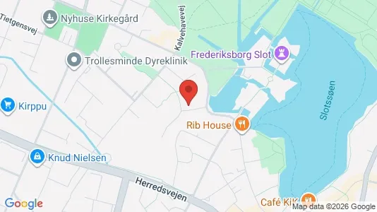 Lejligheder til leje i Hillerød - kort over placeringen