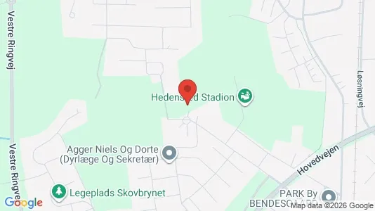 Lejligheder til leje i Hedensted - kort over placeringen