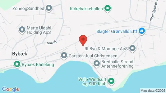 Lejligheder til leje i Vejle Øst - kort over placeringen
