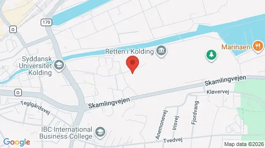 Lejligheder til leje i Kolding - kort over placeringen