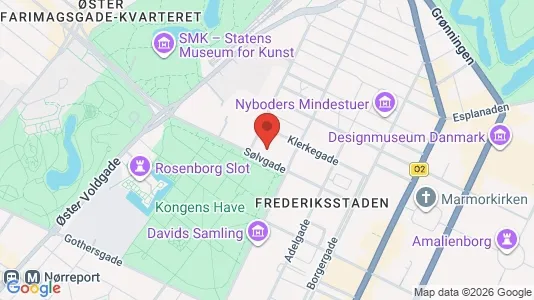 Lejligheder til leje i København K - kort over placeringen