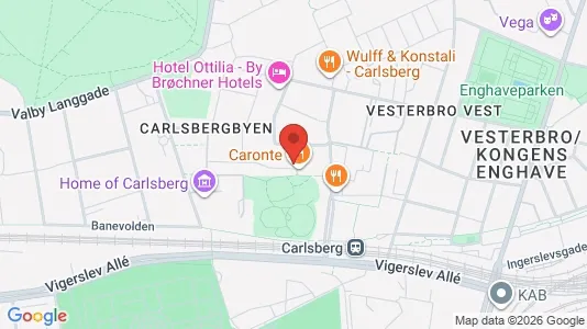 Lejligheder til leje i Vesterbro - kort over placeringen