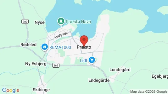 Lejligheder til leje i Præstø - kort over placeringen