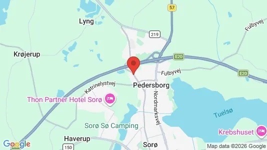 Lejligheder til leje i Sorø - kort over placeringen
