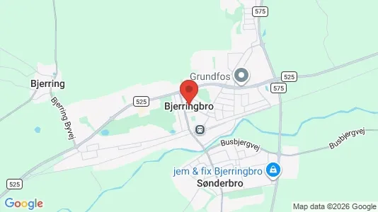 Lejligheder til leje i Bjerringbro - kort over placeringen