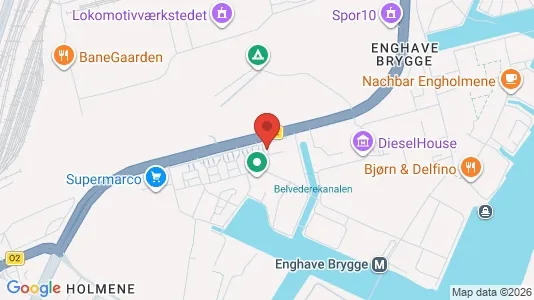 Lejligheder til leje i København SV - kort over placeringen