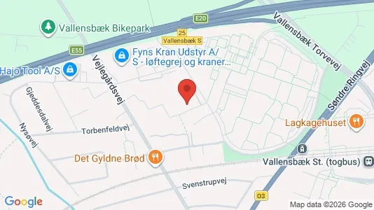 Lejligheder til leje i Vallensbæk Strand - kort over placeringen